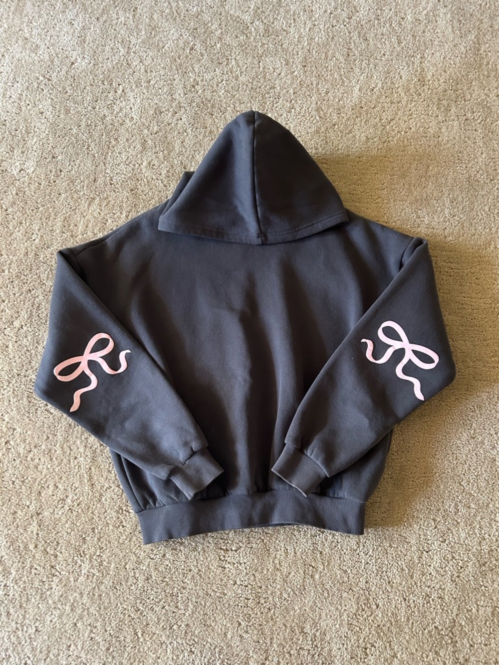 Edikted Bonnie Bow Hoodie Size XS
